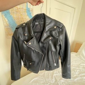 Zara classic moto biker jacket